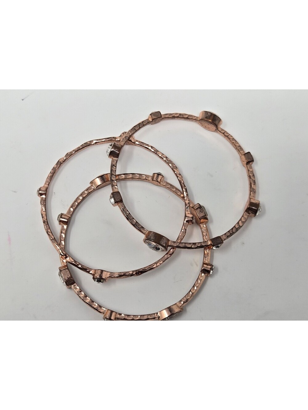 Vintage Gold-Tone Double Loop Concentric Teardrop Pendant Collar Necklace
